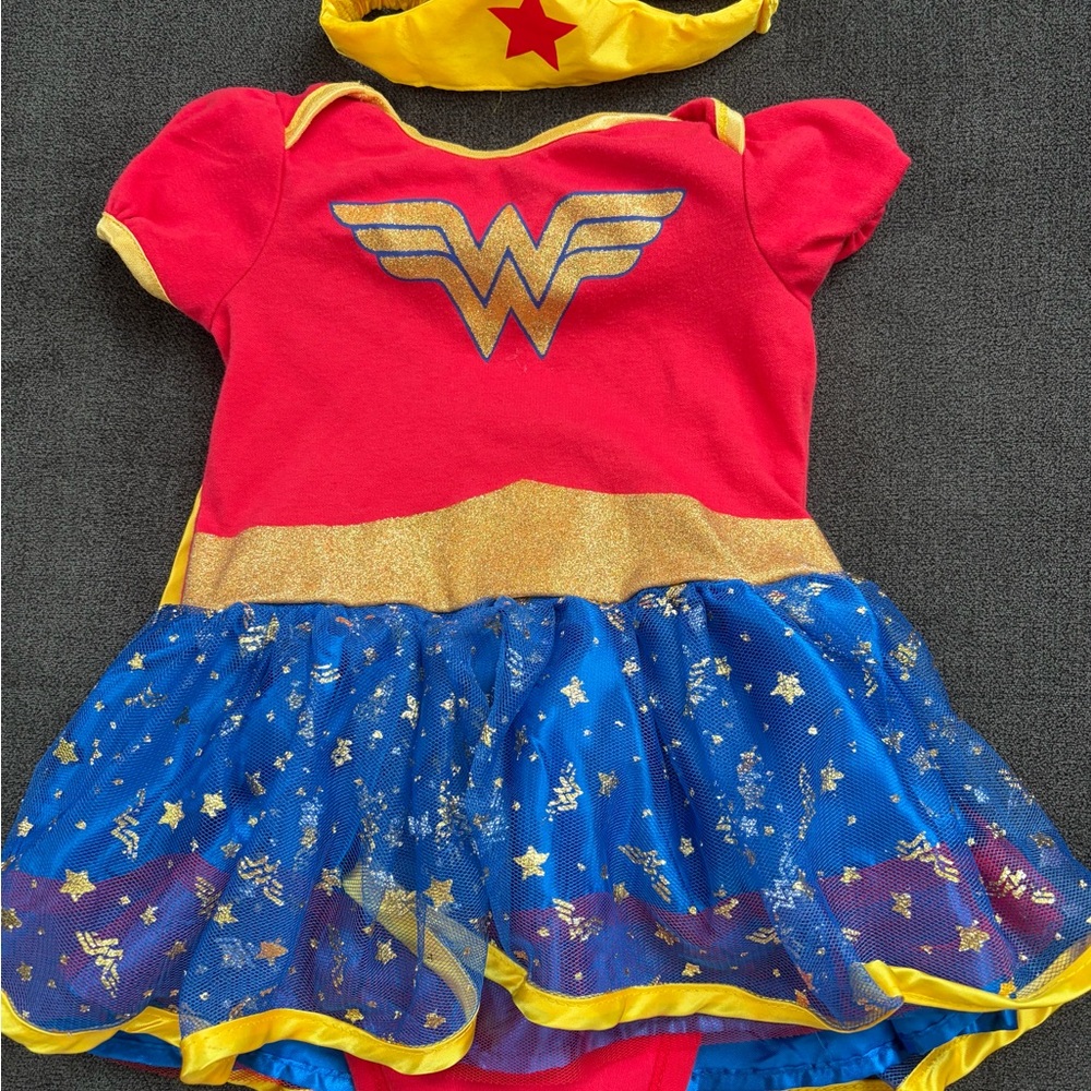 DC Superhero Costume for Kids - Red, Gold, and Blue